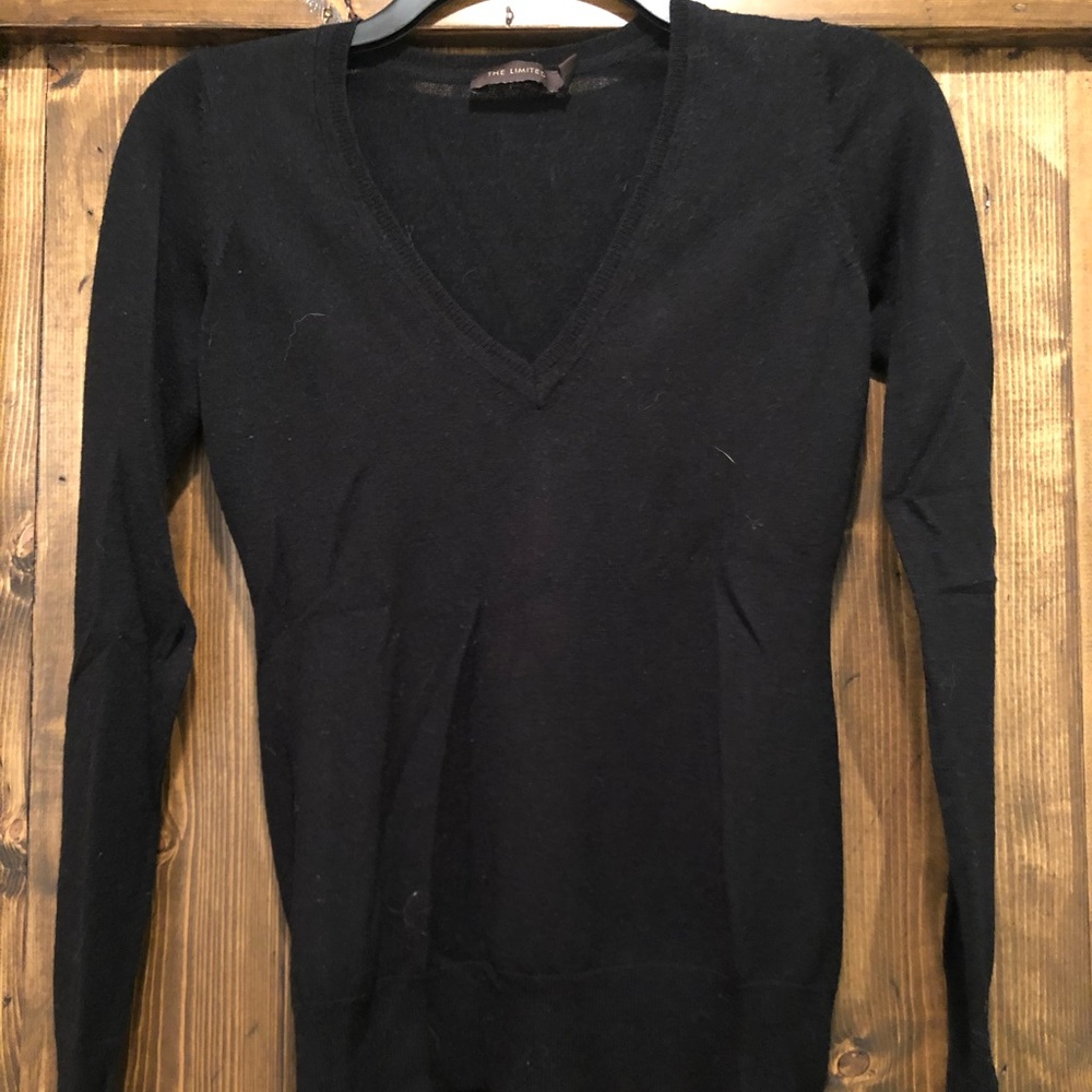 Black V Neck Sweater
